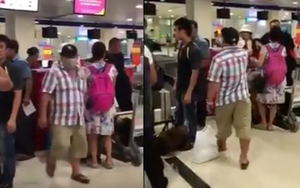 [Video nóng] Diễn viên nổi tiếng showbiz Việt cãi cọ lớn tiếng tại sân bay