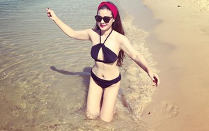 Ngỡ ngàng với thân hình nóng bỏng của vợ ca sĩ Đăng Dương ở tuổi 39