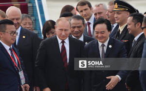 Chuyên cơ IL-96-300PU đưa tổng thống Nga Putin tới Đà Nẵng dự APEC