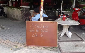 Quán cafe Sài Gòn gây xôn xao với tấm bảng ‘Ở quê lên, miễn hỏi đường’