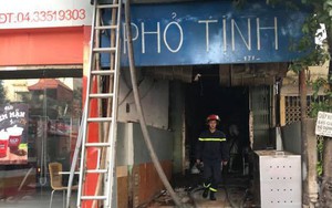 Hà Nội: Quán phở cháy lớn lúc sáng sớm, chủ nhà không biết