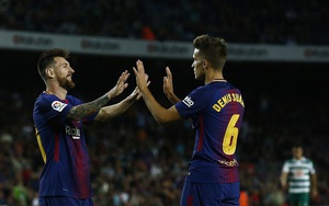 Messi ghi 4 bàn, Barcelona đại thắng, bỏ xa Real Madrid