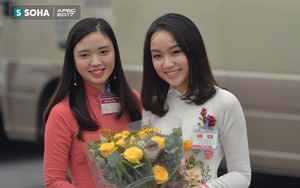 Chân dung thiếu nữ tặng hoa Chủ tịch Trung Quốc Tập Cận Bình tại Nội Bài trưa nay