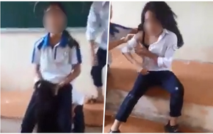 Nhóm học sinh cấp 2 đánh bạn học dã man, xé áo ngay trên bục giảng ở Hà Nội