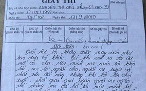 Bài văn điểm 10 khiến người đọc bật khóc ngay từ dòng đầu tiên