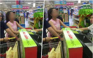 Cô gái xinh đẹp có hành động và câu nói xấu hổ giữa siêu thị Hà Nội