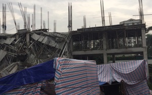 Hà Nội: Sập công trình đang thi công trường mầm non ở Mỹ Đình