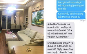 Cô gái đòi người yêu "phải mua nhà Hà Nội rồi mới cưới, chẳng ai ở nhà thuê cả đời" khiến dân mạng tranh cãi