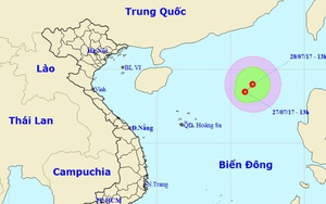 Xuất hiện vùng áp thấp trên biển Đông, gió giật cấp 7