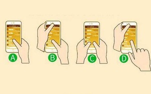Bạn thường cầm điện thoại theo kiểu nào? Hãy chọn và xem kết quả