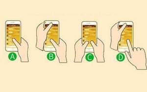 Bạn thường cầm điện thoại theo kiểu nào? Hãy chọn và xem kết quả