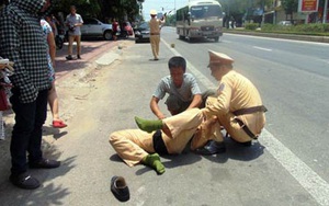 Thực hư thông tin CSGT Bình Định bị xe khách đâm trọng thương
