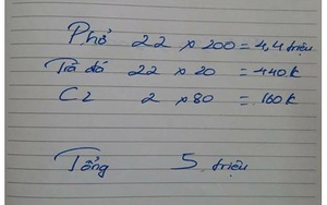 Công an Phủ Lý: "Hóa đơn ăn phở 5 triệu" là thông tin không chính xác