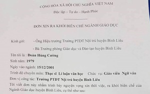 Thầy giáo xin ra khỏi biên chế, Trưởng phòng Giáo dục nói lương hơn 10 triệu đâu phải thấp