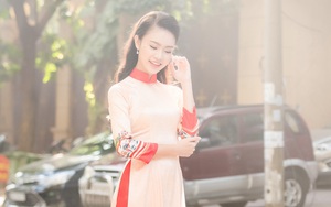 "Cô gái vàng" của Hoa hậu Việt Nam duyên dáng và yêu kiều