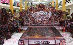 Đại gia Hà Nội chi 13 tỷ sắm bộ bàn ghế Cửu Long Bát Tiên