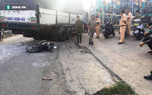 Húc văng dải phân cách lao sang đường, xe tải tông tử vong người đàn ông chạy xe máy