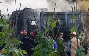 Phú Thọ: 4 xe ô tô bốc cháy dữ dội sau vụ tai nạn liên hoàn