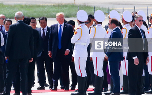 Toàn cảnh lễ đón Tổng thống Mỹ Donald Trump