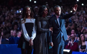 Tại sao con gái út vắng mặt khi ông Obama phát biểu chia tay?