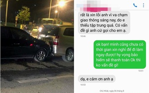 Vụ đâm xe trên phố Hà Nội và tin nhắn tài xế nhận được sau khi trở về nhà