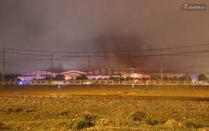 Cháy lớn trong đêm tại nhà máy ô tô Trường Hải Quảng Nam