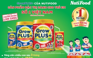 Giúp trẻ ăn ngon, ngủ ngon hơn, GrowPLUS+ của NutiFood cán mốc ấn tượng