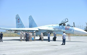 Tiêm kích Su-27SM3 xuất hiện tại Syria: Nga tăng cường binh lực ồ ạt?