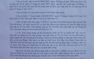 Một luật sư bị đề nghị xem xét kỷ luật vì nói xấu đồng nghiệp trên mạng