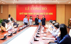 Công bố quyết định thành lập Cục Kinh tế Xây dựng