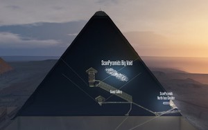 "Khoảng trống" bí ẩn được phát hiện bên trong Đại kim tự tháp 4.500 năm tuổi