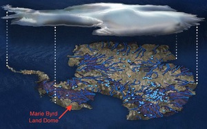 Mảng đá nóng bí ẩn đang làm tan chảy Nam Cực