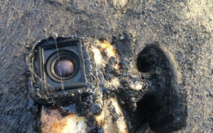 Camera hành trình bị dung nham nuốt chửng, vẫn hoạt động như thường, quay lại hết toàn bộ