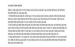 Đề xuất cải tiến bảng chữ cái, 'Luật giáo dục' thành 'Luật záo zụk' gây tranh cãi