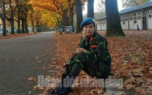 Vẻ đẹp của nữ sĩ quan Việt Nam đầu tiên tham gia nhiệm vụ Gìn giữ hoà bình LHQ