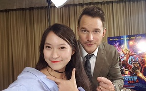 Không chỉ phỏng vấn trực tiếp, Khánh Vy còn tự tin rap dành tặng tài tử Hollywood Chris Pratt