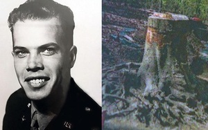 70 năm sau cú nổ máy bay, người ta đã sững sờ khi tìm thấy hài cốt phi công ngập sâu trong rễ cây