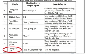 Vụ nhận chìm bùn, cát: Nhà khoa học thứ 3 bị mạo danh