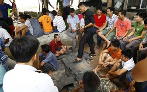 Cảnh sát đột kích phá xới bạc 60 đối tượng ở ven sườn núi