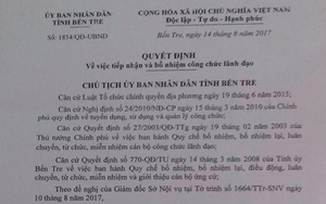 Đã khắc phục vụ bổ nhiệm PGĐ Sở khi chưa là công chức