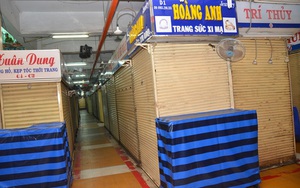 Tiểu thương chợ An Đông lại đóng cửa sạp để khiếu nại
