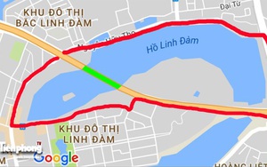 Toàn cảnh khu vực dự định xây cầu vượt hồ Linh Đàm
