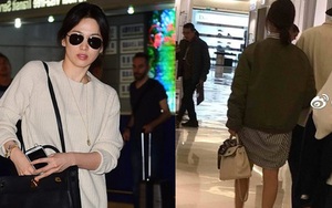 Diện đồ đơn giản nhưng hoá ra Song Hye Kyo lại sở hữu BST túi Hermes tiền tỉ khiến nhiều người ghen tị