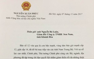 Thủ tướng biểu dương hành động dũng cảm cứu người trong bão dữ