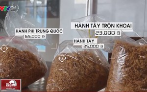 Rợn người công nghệ sản xuất hành phi bẩn từ khoai tây mọc mầm, hành tây thối