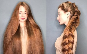 Từng bị rụng tóc đến hói cả đầu, nhờ những bí quyết nhỏ này cô gái Nga đã trở thành nàng Rapunzel đời thực vạn người mê
