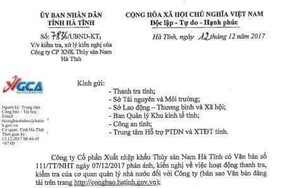 Hà Tĩnh chỉ đạo làm rõ vụ DN cầu cứu vì 8 đoàn thanh, kiểm tra một năm