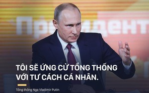 Khẳng định tự ứng cử Tổng thống, ông Putin lý giải vì sao không có đối thủ "ngang cơ"