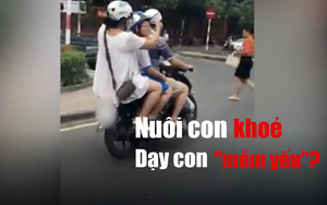 Trên đường đi học, mẹ bón cho con ăn từng thìa và mối nguy hại không ngờ phía sau