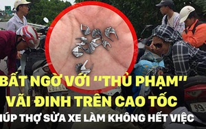 Bất ngờ với “thủ phạm” vãi đinh trên cao tốc giúp thợ sửa xe làm không hết việc